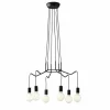 Luce Design Suspensions|Suspension Cuyama Noir, 6 lumières