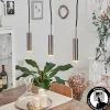 hofstein Éclairage Led|Suspension Dalheim LED Nickel mat, 3 lumières