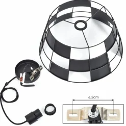hofstein Suspensions|Suspension Daynard Noir, 1 lumière