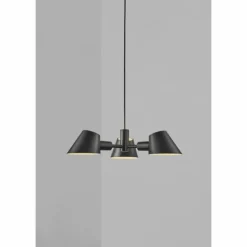 Design For The People by Nordlux Suspensions|Suspension STAY Noir, 3 lumières