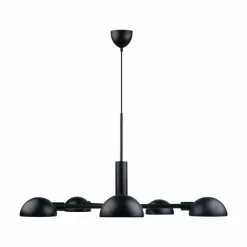 Design For The People by Nordlux Suspensions|Suspension NOMI Noir, 5 lumières