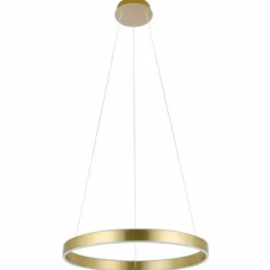 Luminaires Eglo Éclairage Led|Suspension EGLO ALCAZABA LED Laiton, Blanc, 2 lumières
