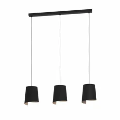 Luminaires Eglo Suspensions|Suspension Eglo BOLIVIA Noir, 3 lumières