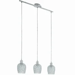 Luminaires Eglo Suspensions|Suspension Eglo BONARES 1 Chrome, 3 lumières