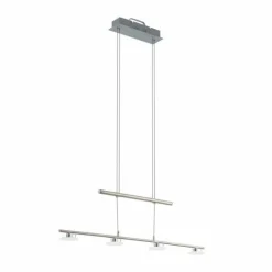 Luminaires Eglo Suspensions|Suspension Eglo BORRIOL LED Nickel mat, 4 lumières