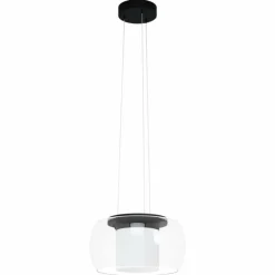 Suspension Eglo BRIAGLIA LED Noir, 1 lumière, Changeur de couleurs