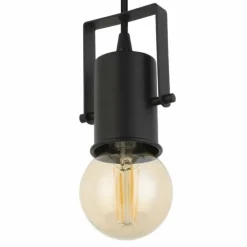 Luminaires Eglo Suspensions|Suspension Eglo CALARI Noir, 1 lumière