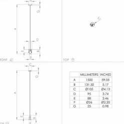 Luminaires Eglo Suspensions|Suspension Eglo CALARI Noir, 1 lumière