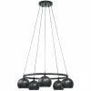Luminaires Eglo Suspensions|Suspension EGLO CANTALLOPS Noir, 5 lumières