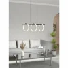 Luminaires Eglo Éclairage Led|Suspension Eglo CARANACOA LED Noir, 3 lumières