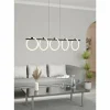 Luminaires Eglo Éclairage Led|Suspension Eglo CARANACOA LED Noir, 5 lumières