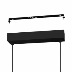 Luminaires Eglo Éclairage Led|Suspension Eglo CARANACOA LED Noir, 5 lumières