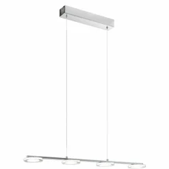 Luminaires Eglo Éclairage Led|Suspension Eglo CARTAMA LED Chrome, 4 lumières