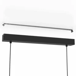 Luminaires Eglo Éclairage Led|Suspension Eglo CLAVELLINA LED Noir, 6 lumières