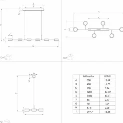 Luminaires Eglo Éclairage Led|Suspension Eglo CLAVELLINA LED Noir, 6 lumières