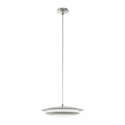 Suspension EGLO connect MONEVA-C LED Nickel mat, 1 lumière, Changeur de couleurs
