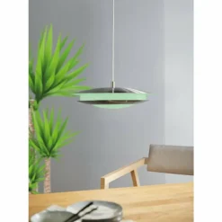 Suspension EGLO connect MONEVA-C LED Nickel mat, 1 lumière, Changeur de couleurs