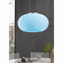 Suspension EGLO connect OPTICA-C LED Nickel mat, 1 lumière, Changeur de couleurs
