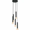 Luminaires Eglo Suspensions|Suspension Eglo CORTENOVA Noir, 5 lumières