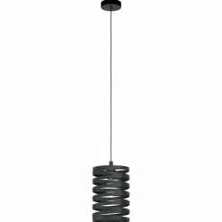 Luminaires Eglo Suspensions|Suspension Eglo CREMELLA Noir, 1 lumière
