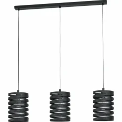Luminaires Eglo Suspensions|Suspension Eglo CREMELLA Noir, 3 lumières