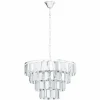 Luminaires Eglo Suspensions|Suspension Eglo ERSEKA Chrome, 7 lumières