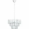 Luminaires Eglo Suspensions|Suspension Eglo ERSEKA Chrome, 5 lumières