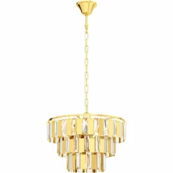 Luminaires Eglo Suspensions|Suspension Eglo ERSEKA Laiton, 5 lumières