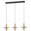 Luminaires Eglo Suspensions|Suspension Eglo ESCANDELL Laiton, Noir, 3 lumières