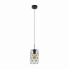 Luminaires Eglo Suspensions|Suspension Eglo ESTEVAU Brun foncé, 1 lumière