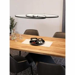 Luminaires Eglo Éclairage Led|Suspension Eglo GIANELLA LED Noir, 1 lumière