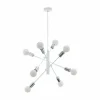 Luminaires Eglo Suspensions|Suspension Eglo GRADOLI Chrome, Blanc, 8 lumières