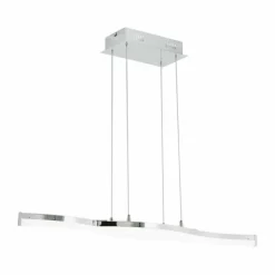 Luminaires Eglo Éclairage Led|Suspension Eglo LASANA 2 LED Chrome, 2 lumières