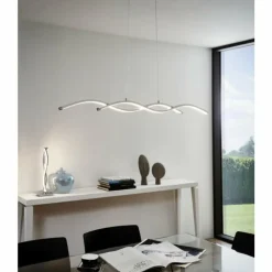 Luminaires Eglo Éclairage Led|Suspension Eglo LASANA 2 LED Chrome, 2 lumières