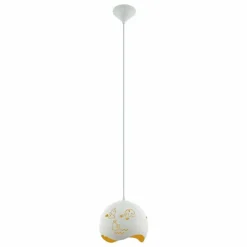 Luminaires Eglo Suspensions|Suspension Eglo LAURINA Blanc, 1 lumière
