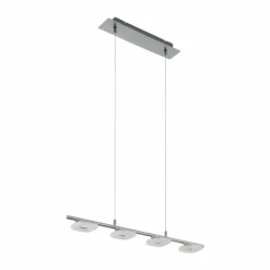 Luminaires Eglo Suspensions|Suspension Eglo LITAGO LED Nickel mat, 4 lumières