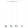 Luminaires Eglo Suspensions|Suspension EGLO MIOGLIA Chrome, 4 lumières