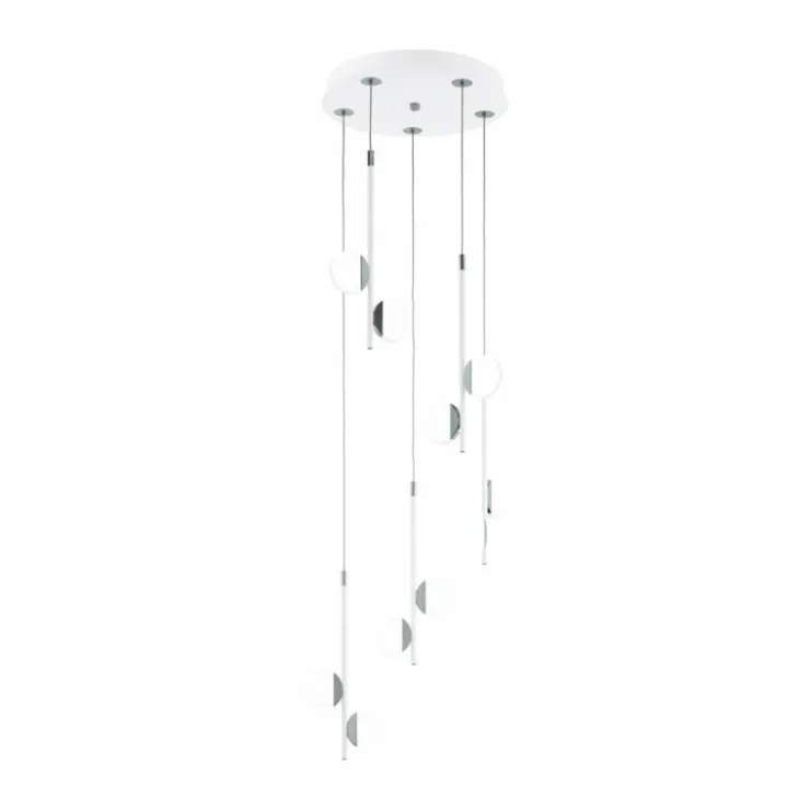 Luminaires Eglo Suspensions|Suspension Eglo OLINDRA LED Blanc, 10 lumières
