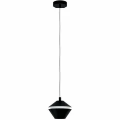 Luminaires Eglo Éclairage Led|Suspension Eglo PERPIGO LED Noir, 1 lumière