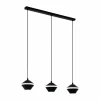 Luminaires Eglo Éclairage Led|Suspension Eglo PERPIGO LED Noir, 3 lumières