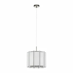 Luminaires Eglo Suspensions|Suspension EGLO PINETA Nickel mat, 1 lumière