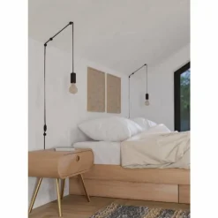 Luminaires Eglo Suspensions|Suspension Eglo PINETINA Noir, 1 lumière