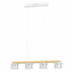 Suspension Eglo PORTICO-Z LED Écru, 4 lumières, Changeur de couleurs