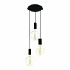 Luminaires Eglo Suspensions|Suspension Eglo POZUETA Noir, 3 lumières