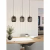 Luminaires Eglo Suspensions|Suspension Eglo ROMAZZINA Noir, 3 lumières