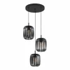 Luminaires Eglo Suspensions|Suspension Eglo ROMAZZINA Noir, 3 lumières