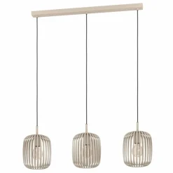 Luminaires Eglo Suspensions|Suspension Eglo ROMAZZINA Noir, 3 lumières