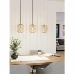 Luminaires Eglo Suspensions|Suspension Eglo ROMAZZINA Noir, 3 lumières