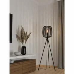 Luminaires Eglo Lampadaires Et Lampes Sur Pied|Suspension Eglo ROMAZZINA Sable, 1 lumière
