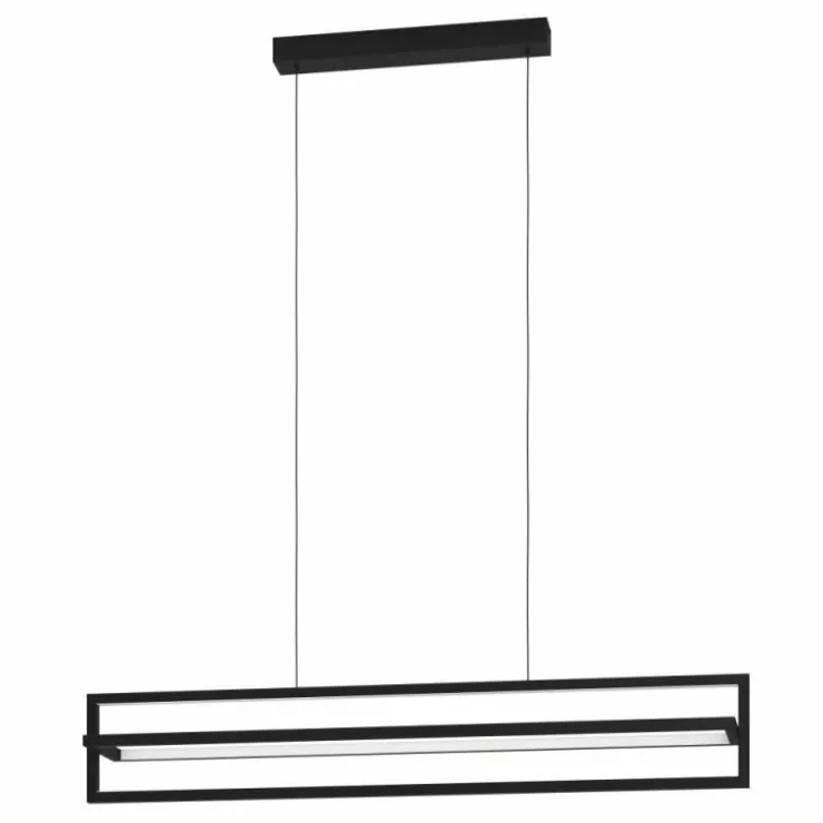 Luminaires Eglo Éclairage Led|Suspension Eglo SIBERIA LED Noir, 1 lumière, Télécommandes